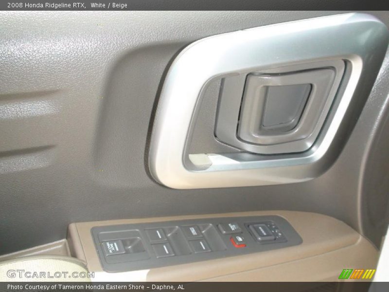 White / Beige 2008 Honda Ridgeline RTX