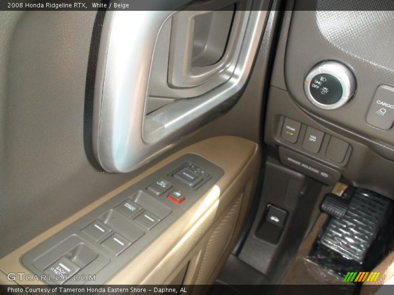 White / Beige 2008 Honda Ridgeline RTX