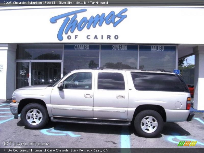 Silver Birch Metallic / Tan/Neutral 2005 Chevrolet Suburban 1500 LT