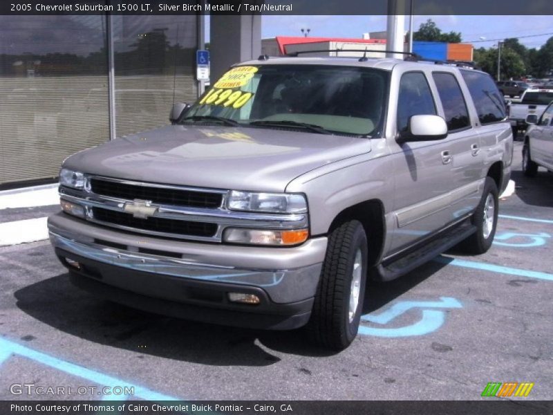 Silver Birch Metallic / Tan/Neutral 2005 Chevrolet Suburban 1500 LT