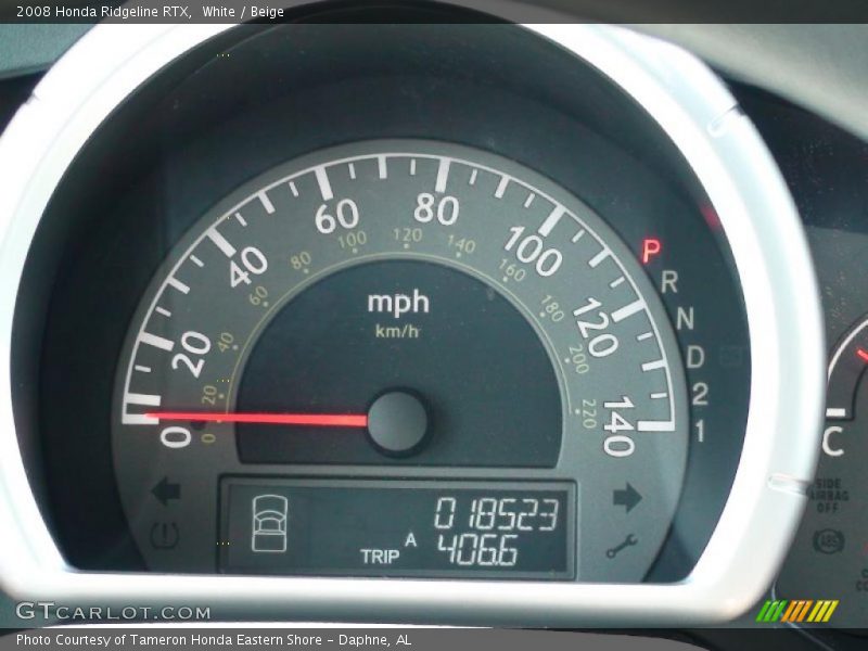White / Beige 2008 Honda Ridgeline RTX