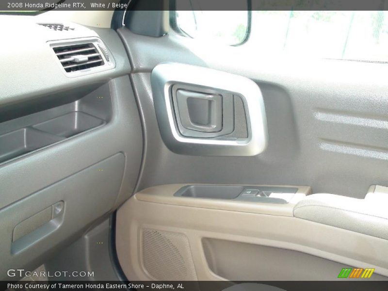 White / Beige 2008 Honda Ridgeline RTX
