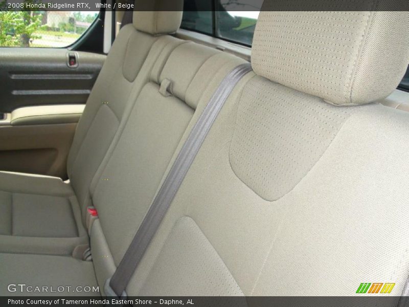 White / Beige 2008 Honda Ridgeline RTX
