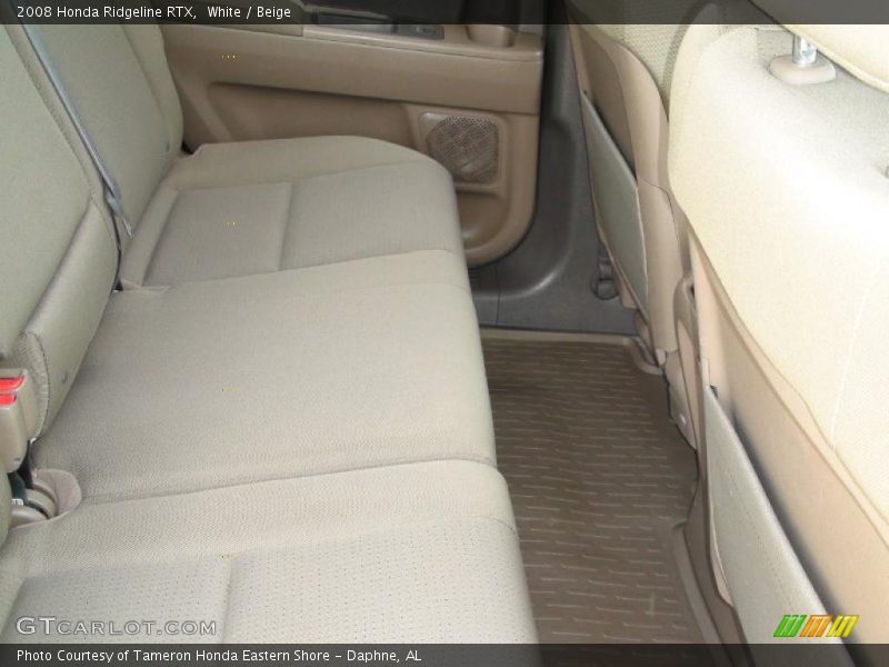 White / Beige 2008 Honda Ridgeline RTX