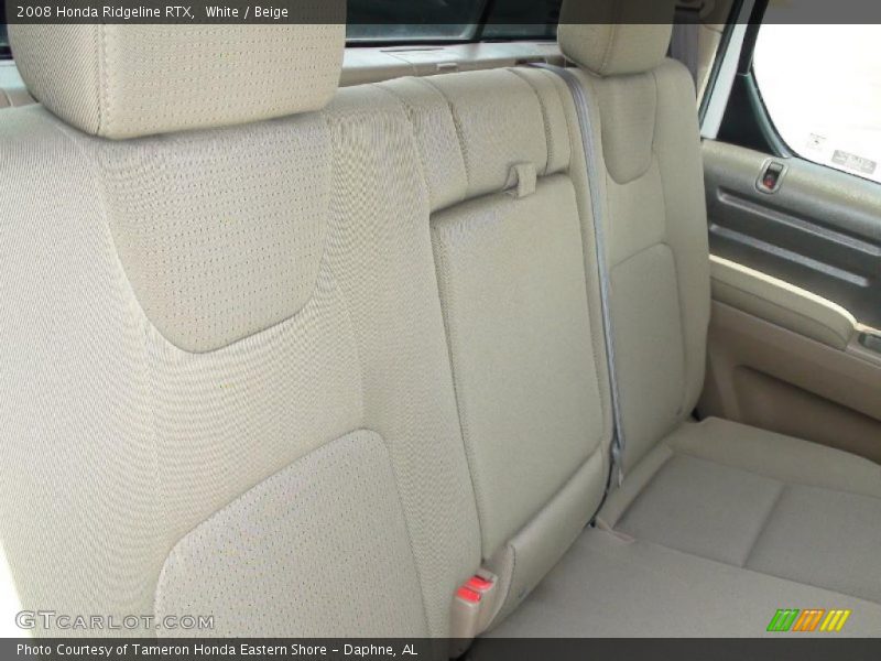White / Beige 2008 Honda Ridgeline RTX