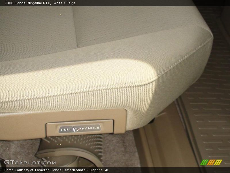 White / Beige 2008 Honda Ridgeline RTX
