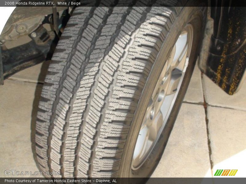 White / Beige 2008 Honda Ridgeline RTX
