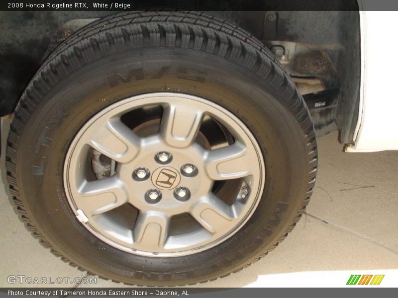 White / Beige 2008 Honda Ridgeline RTX