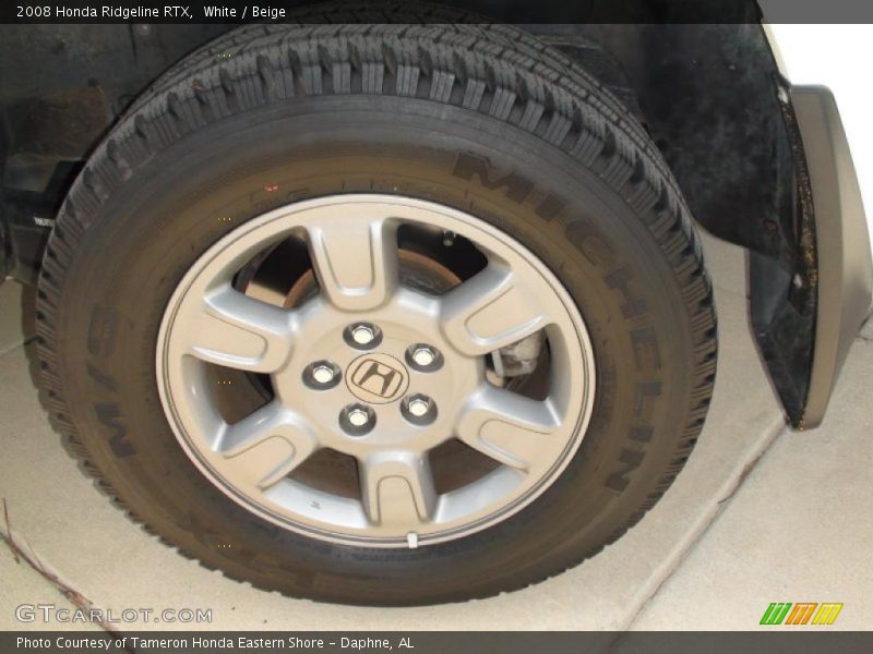 White / Beige 2008 Honda Ridgeline RTX