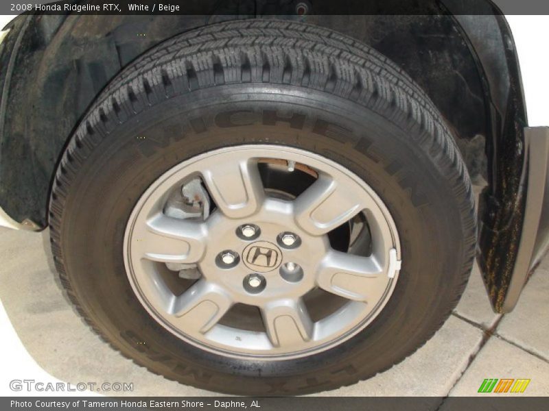 White / Beige 2008 Honda Ridgeline RTX
