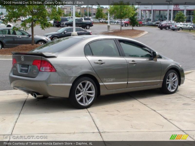 Galaxy Gray Metallic / Black 2008 Honda Civic Si Sedan