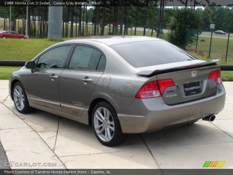 Galaxy Gray Metallic / Black 2008 Honda Civic Si Sedan
