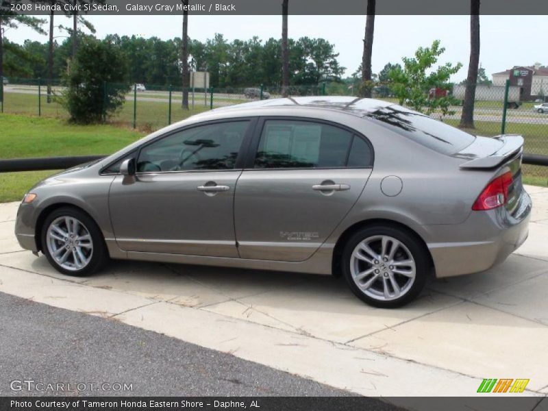 Galaxy Gray Metallic / Black 2008 Honda Civic Si Sedan