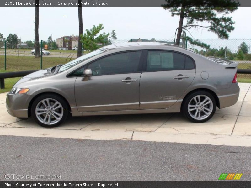 Galaxy Gray Metallic / Black 2008 Honda Civic Si Sedan