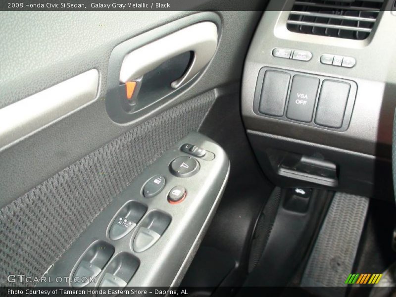 Galaxy Gray Metallic / Black 2008 Honda Civic Si Sedan