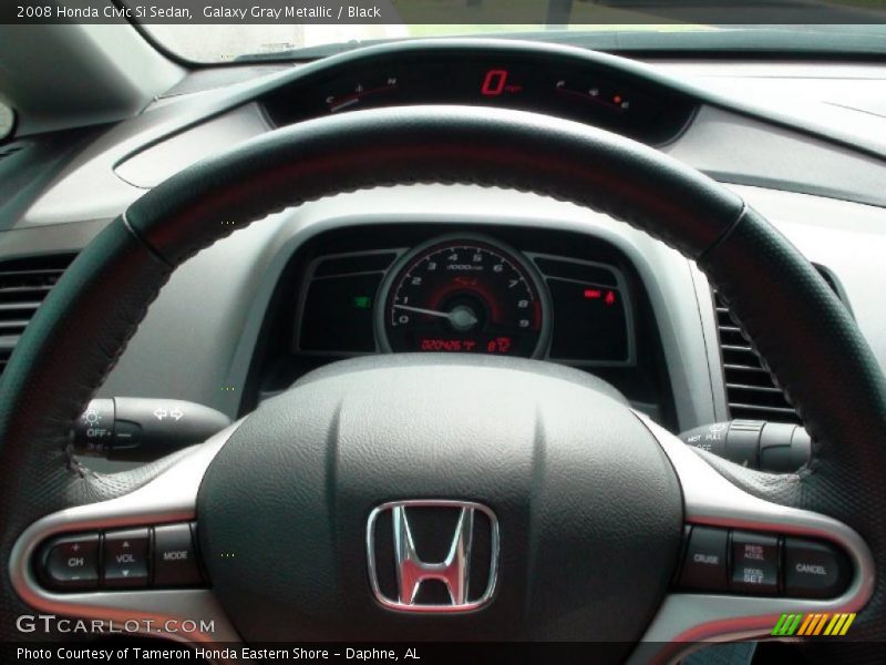 Galaxy Gray Metallic / Black 2008 Honda Civic Si Sedan