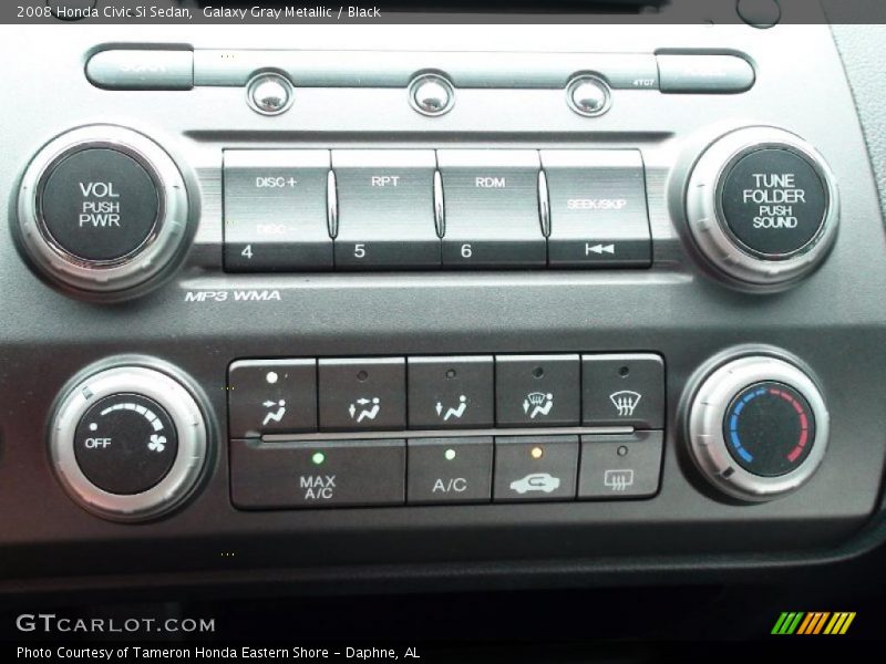 Galaxy Gray Metallic / Black 2008 Honda Civic Si Sedan