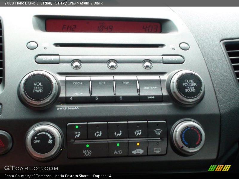 Galaxy Gray Metallic / Black 2008 Honda Civic Si Sedan