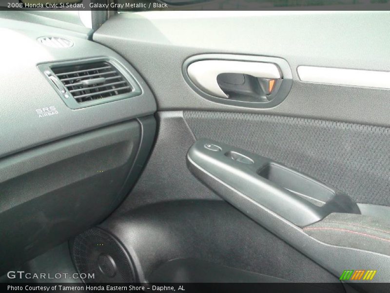 Galaxy Gray Metallic / Black 2008 Honda Civic Si Sedan