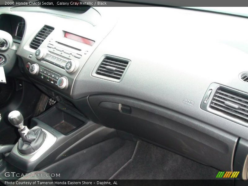 Galaxy Gray Metallic / Black 2008 Honda Civic Si Sedan