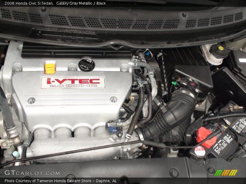 Galaxy Gray Metallic / Black 2008 Honda Civic Si Sedan