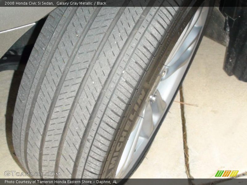 Galaxy Gray Metallic / Black 2008 Honda Civic Si Sedan