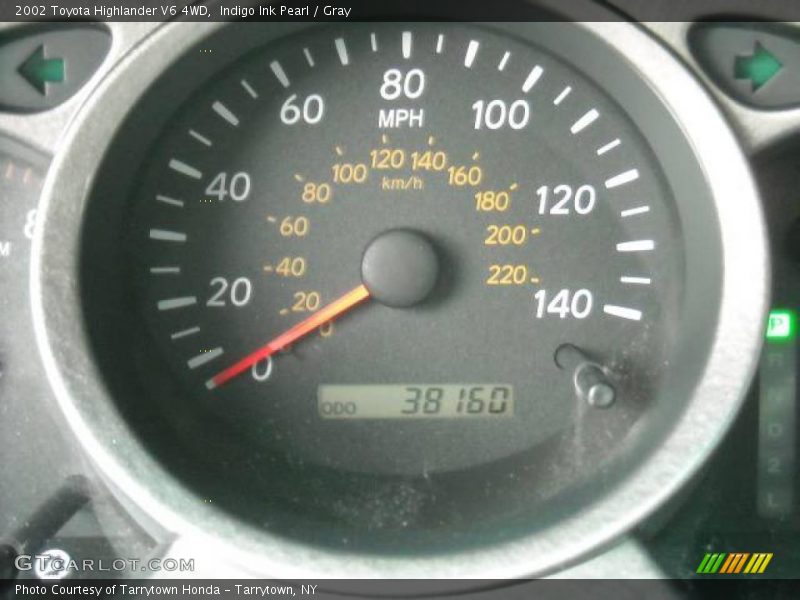Indigo Ink Pearl / Gray 2002 Toyota Highlander V6 4WD