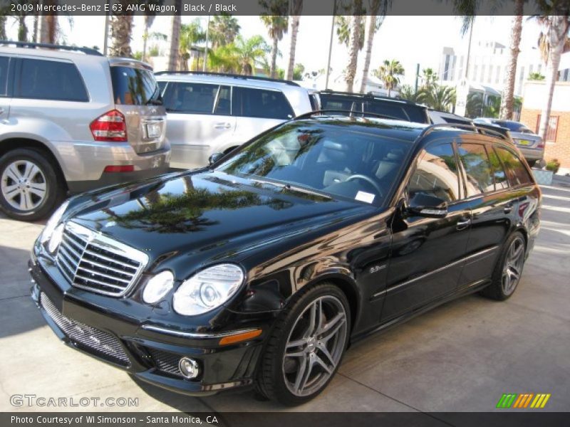 Black / Black 2009 Mercedes-Benz E 63 AMG Wagon
