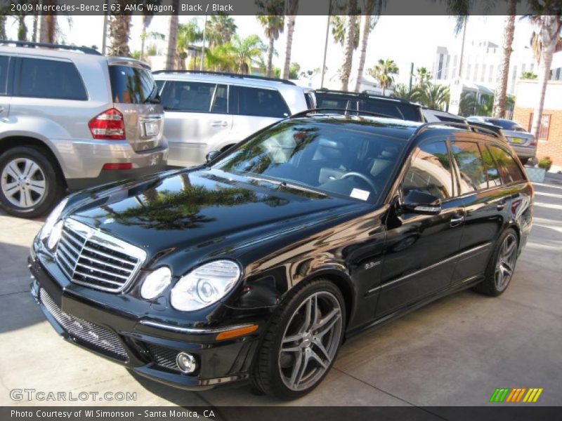 Black / Black 2009 Mercedes-Benz E 63 AMG Wagon