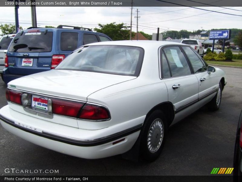 Bright White Diamond / Taupe 1999 Buick LeSabre Custom Sedan