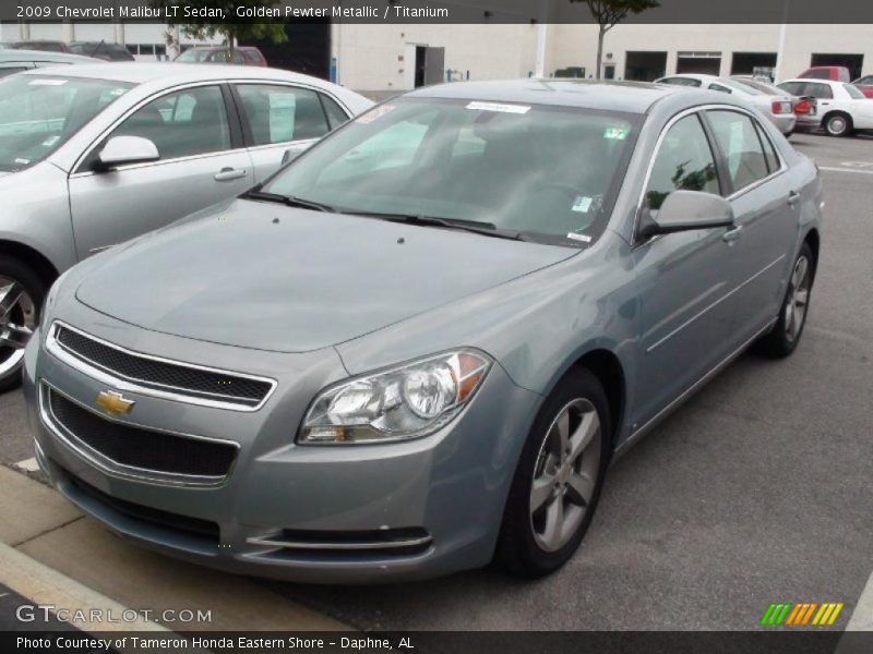 Golden Pewter Metallic / Titanium 2009 Chevrolet Malibu LT Sedan