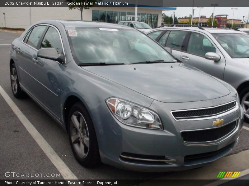 Golden Pewter Metallic / Titanium 2009 Chevrolet Malibu LT Sedan