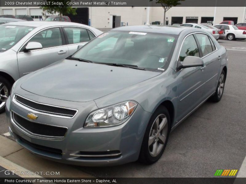 Golden Pewter Metallic / Titanium 2009 Chevrolet Malibu LT Sedan