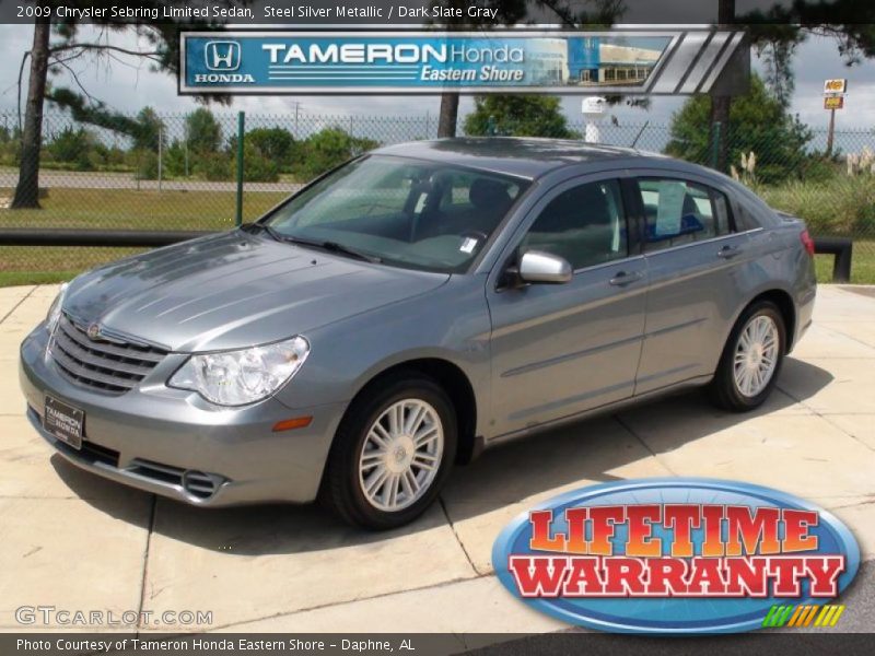 Steel Silver Metallic / Dark Slate Gray 2009 Chrysler Sebring Limited Sedan