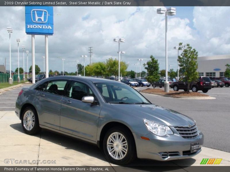 Steel Silver Metallic / Dark Slate Gray 2009 Chrysler Sebring Limited Sedan