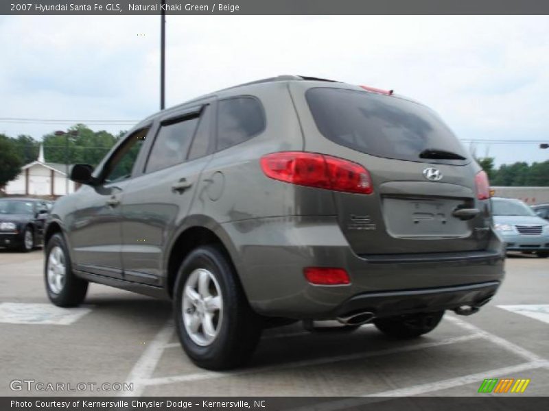 Natural Khaki Green / Beige 2007 Hyundai Santa Fe GLS