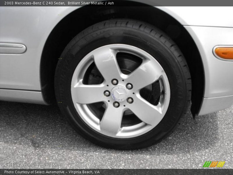 Brilliant Silver Metallic / Ash 2003 Mercedes-Benz C 240 Sedan