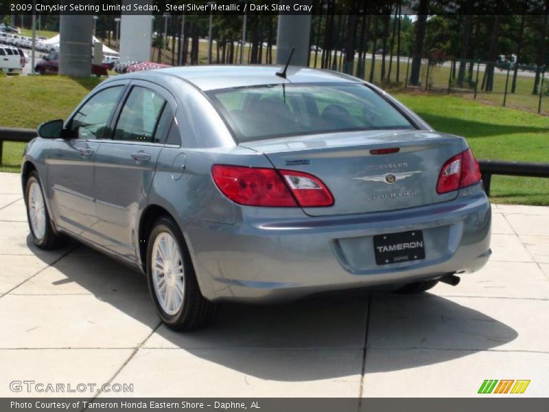 Steel Silver Metallic / Dark Slate Gray 2009 Chrysler Sebring Limited Sedan