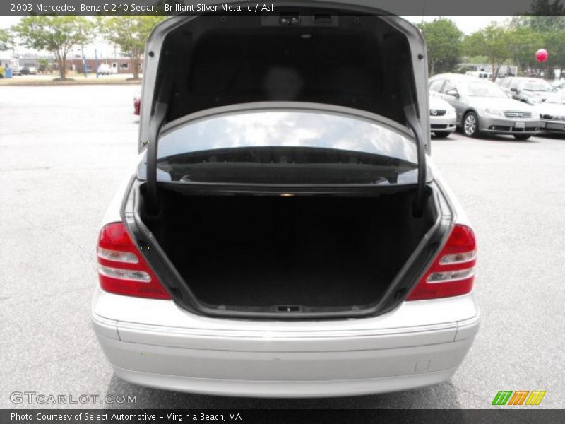Brilliant Silver Metallic / Ash 2003 Mercedes-Benz C 240 Sedan
