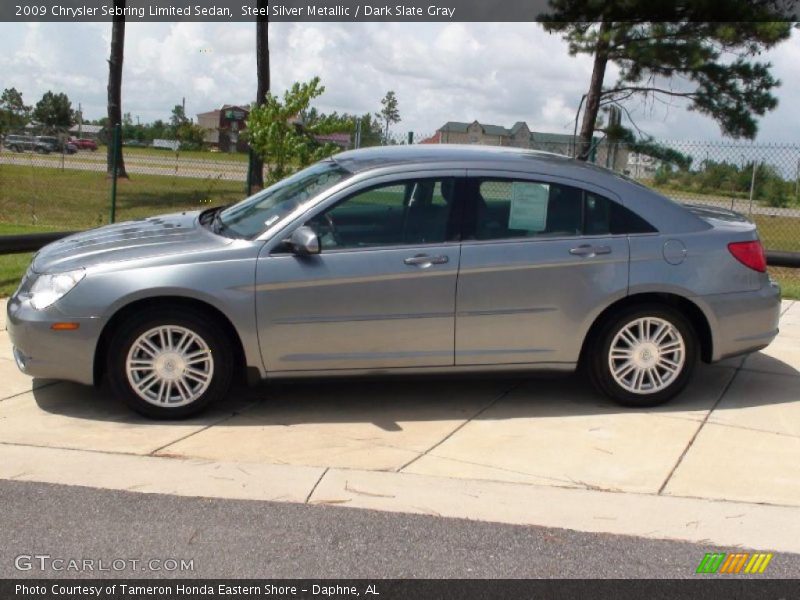 Steel Silver Metallic / Dark Slate Gray 2009 Chrysler Sebring Limited Sedan