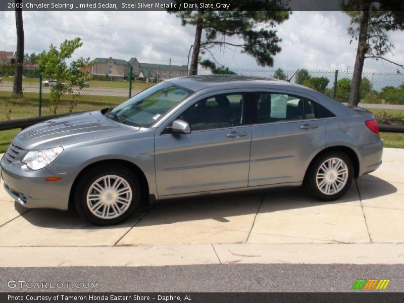 Steel Silver Metallic / Dark Slate Gray 2009 Chrysler Sebring Limited Sedan