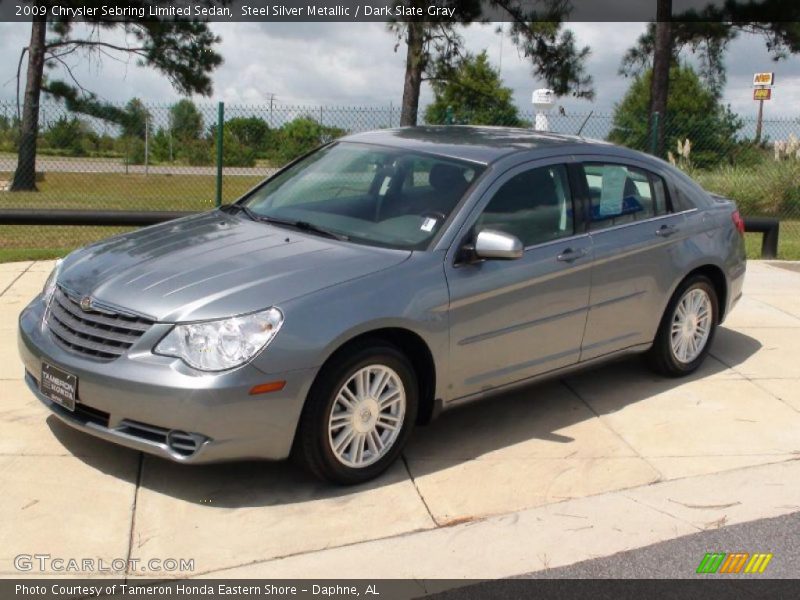 Steel Silver Metallic / Dark Slate Gray 2009 Chrysler Sebring Limited Sedan