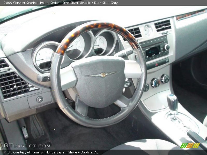Steel Silver Metallic / Dark Slate Gray 2009 Chrysler Sebring Limited Sedan