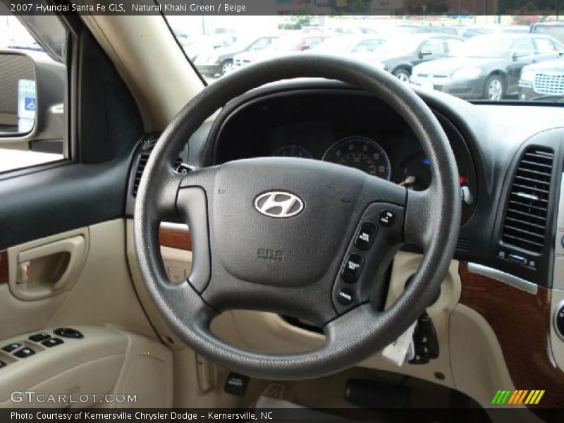 Natural Khaki Green / Beige 2007 Hyundai Santa Fe GLS