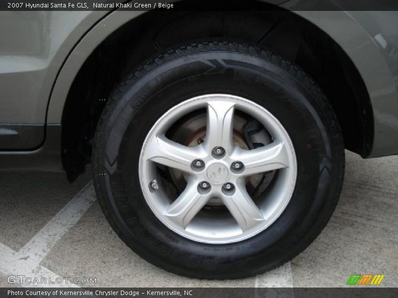 Natural Khaki Green / Beige 2007 Hyundai Santa Fe GLS