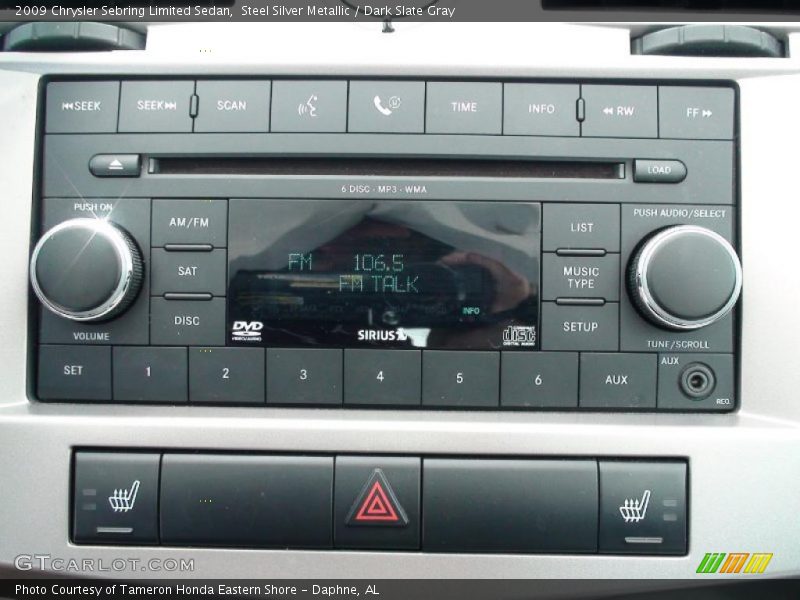 Steel Silver Metallic / Dark Slate Gray 2009 Chrysler Sebring Limited Sedan