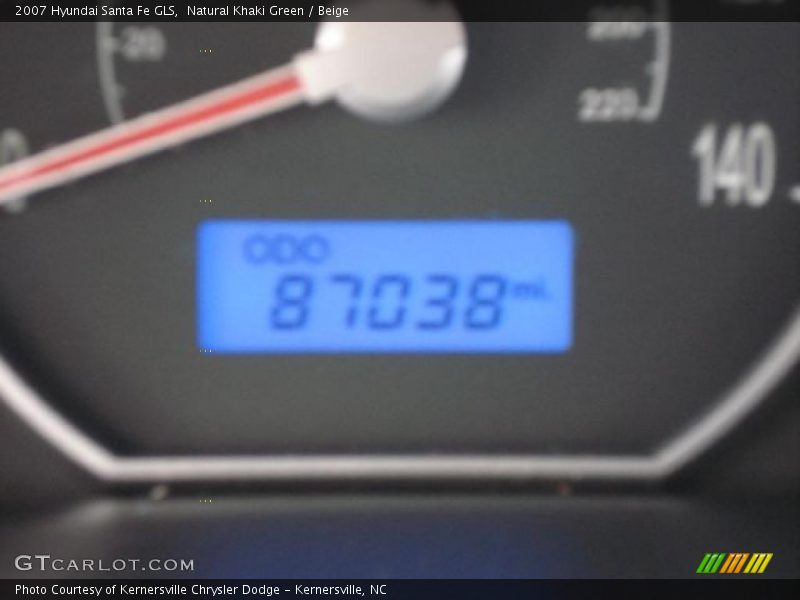 Natural Khaki Green / Beige 2007 Hyundai Santa Fe GLS