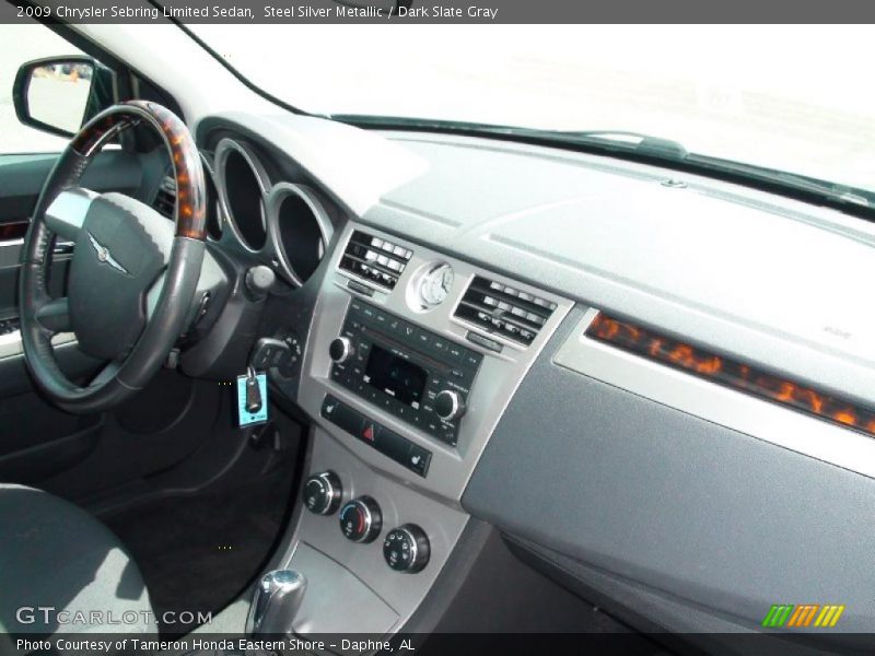 Steel Silver Metallic / Dark Slate Gray 2009 Chrysler Sebring Limited Sedan