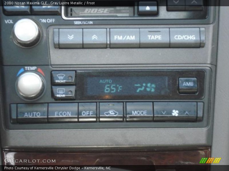 Gray Lustre Metallic / Frost 2000 Nissan Maxima GLE