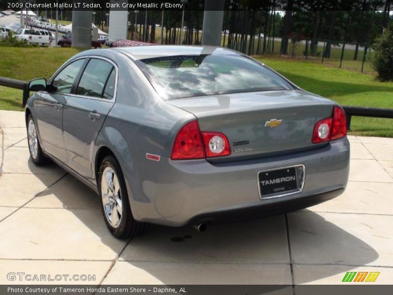 Dark Gray Metallic / Ebony 2009 Chevrolet Malibu LT Sedan